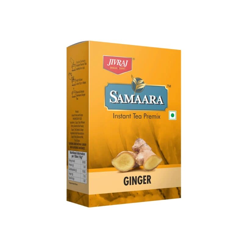 Samaara Instant Tea Premix | Ginger Flavour- herbara czarna z imbirem