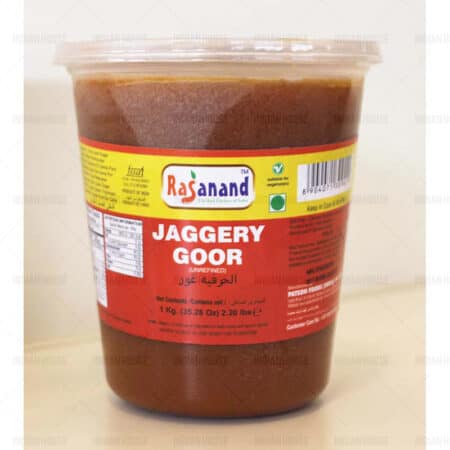Rasanand Natural Jaggery Goor – tradycyjny cukier trzcinowy nierafinowany  1kg