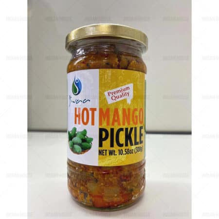 JIVAA HOT MANGO PICKLE- pikle z ostrych marynowanych mango 300g