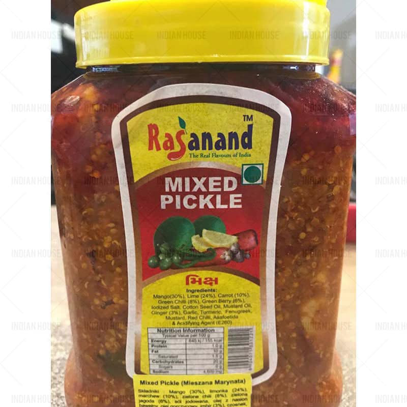 Rasanand Mixed Pickle- pikle z mieszanych warzyw 1 kg