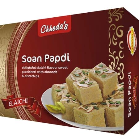 CHHEDA’S SOAN PAPDI ELAICHI –  tradycyjny indyjski deser z kardamonem (indyjska chałwa) 250g