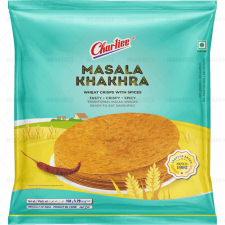 CHARLIEE PLAIN KHAKHRA 150GM-„hrupiące chlebki/ wafelki z mąki pszennej „