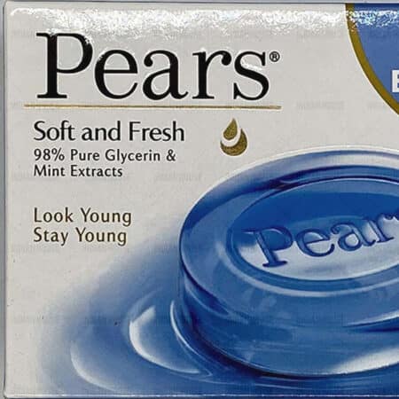 PEARS SOFT & FRESH – naturalne mydło glicerynowe z dodatkiem mięty 75 gm