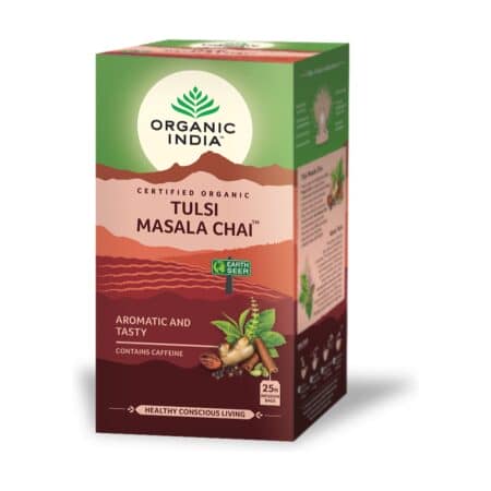 ORGANIC INDIA TEA MASALA CHAI 25 BAG- herbata ziołowa z Tulsi MASALA CHAI (25 torebek)