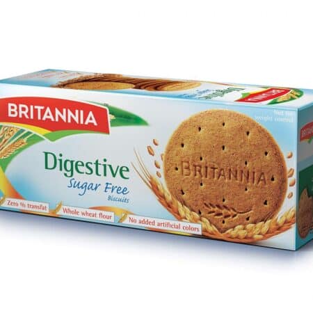 Britannia Digestive Sugar Free – ciasteczka z otrębami pszennymi bez cukru 350 g