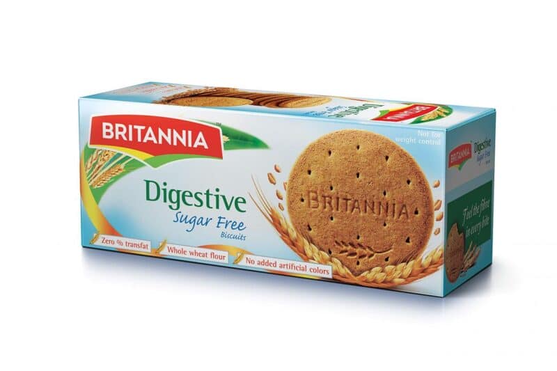 Britannia Digestive Sugar Free – ciasteczka z otrębami pszennymi bez cukru 350 g