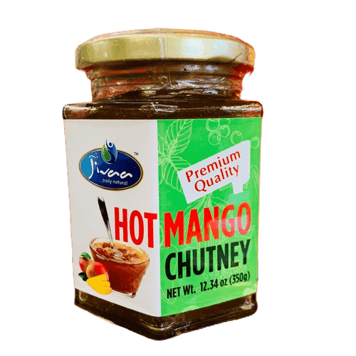 JIVAA HOT MANGO CHUTNEY – sos/ chutney ostry z mango 350 GM