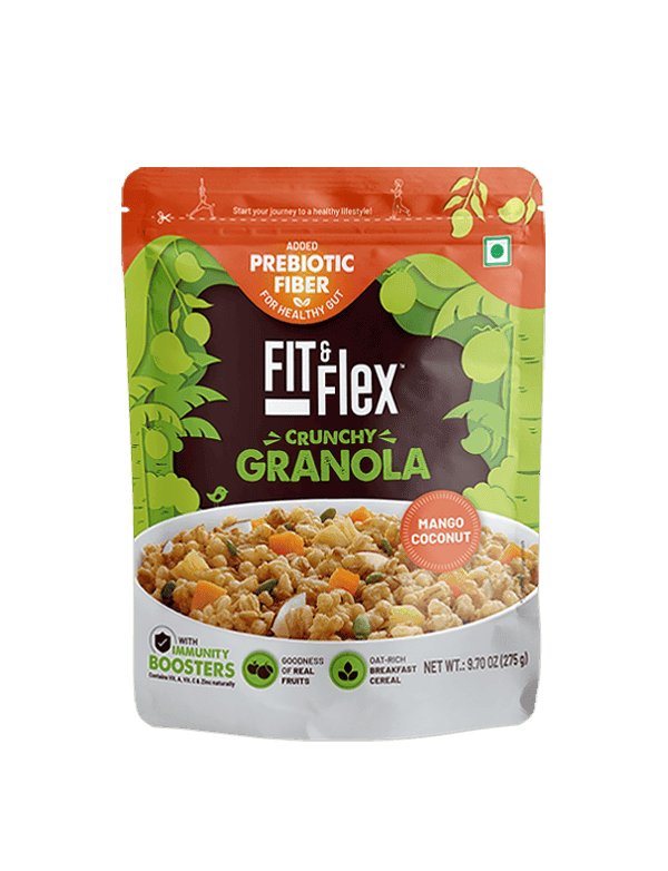 FIT & FLEX MANGO COCONUT GRANOLA (BUY 1 GET 1 FREE)- granola z mango i kokosem 275 gm