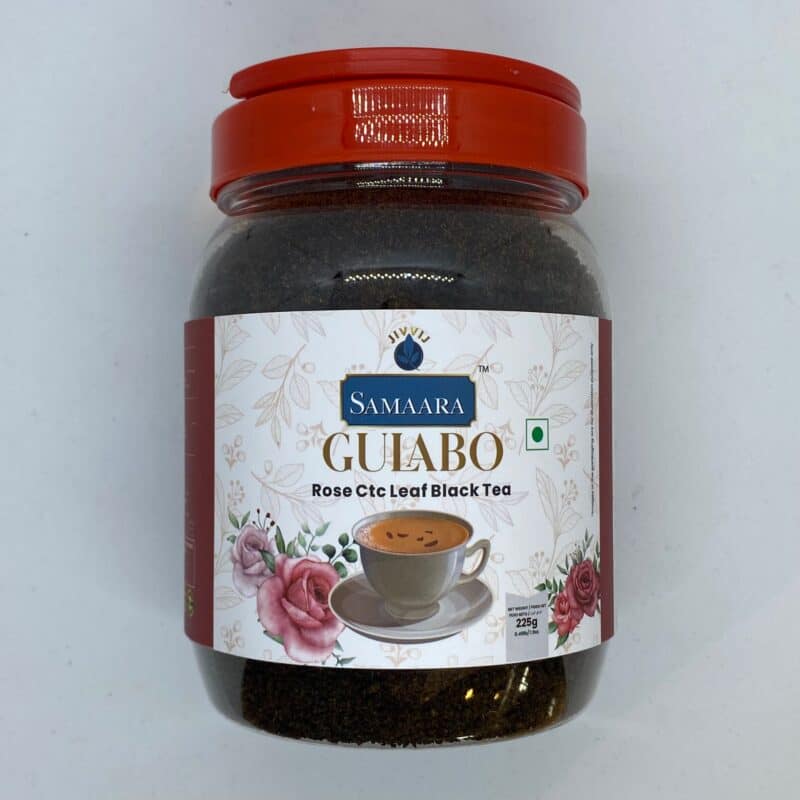 SAMAARA Rose CTC Leaf Tea – czarna herbata różana granulowana 225 gm