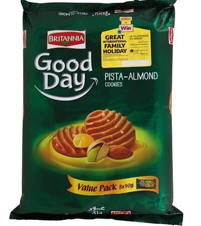 BRITANNIA GOOD DAY PISTA COOKIES  (family pack)- ciasteczka z pistacjami 8 x 90 g