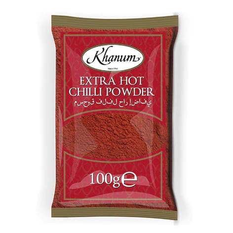 Khanum chilli extra hot- chilli mielone ostre 100 g