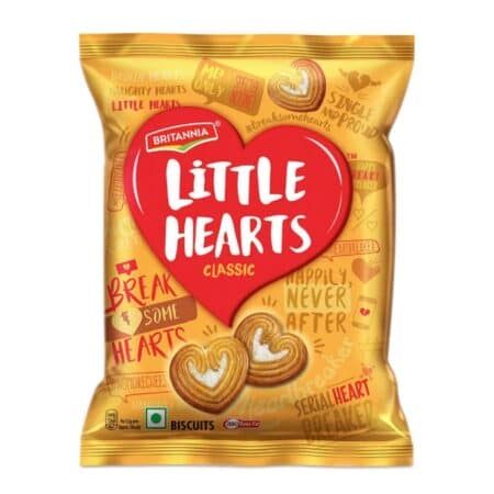 Britannia little hearts – ciasteczka serduszka 26 g