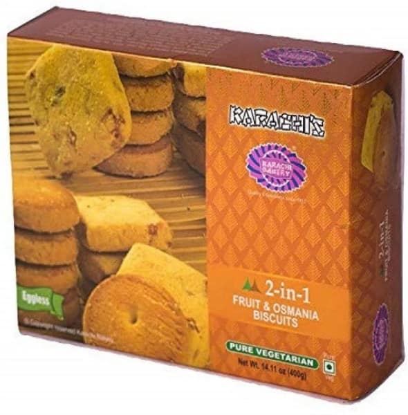 Karachi Bakery: Fruit & Osmania biscuits – ciastka z owocami 400 g