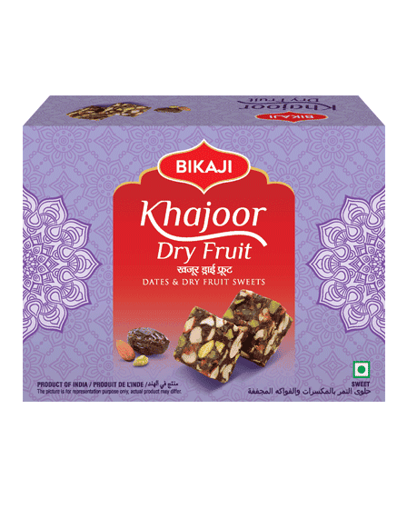 BIKAJI KHAJOOR DRY FRUIT 250G-„tradycyjny indyjski deser daktylami i z orzechami nerkowca”