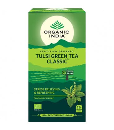ORGANIC INDIA EARL GREY –  herbata z Tulsi Earl Grey  (25 torebek)